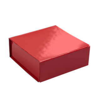EZA1001 3.625X3.5 X1.5 GLOSS BLACK, WHITE, RED JEWELRY BOXES