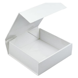 EZA1002 5.5X5.5X1.75 GLOSS BLACK, WHITE, RED JEWELRY BOXES