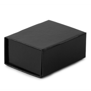 EZA1539 2.625X2X1.1875 GLOSS BLACK, WHITE JEWELRY BOXES