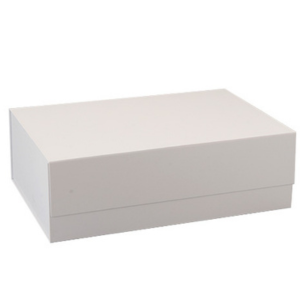 EZA7018 18X12X5 3/4 MATTE WHITE LUXURY VOGUE MEGA BOXES